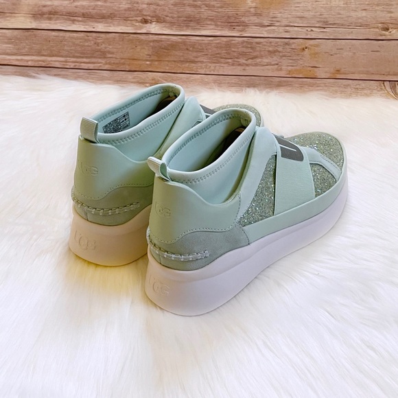 UGG Neutra Chunky Glitter Mint Glitter Sneakers - Picture 7 of 9